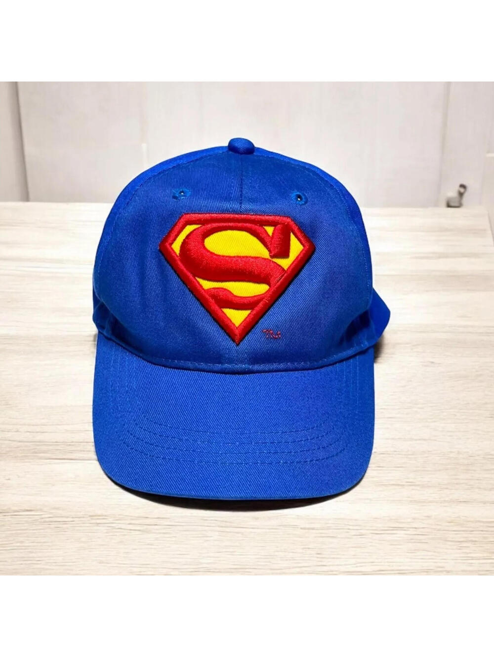 DC Comics Superman Kids Baseball Cap Blue Red Yellow Shield Logo Adjustable Hat